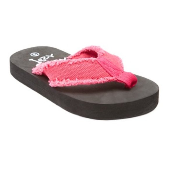Itzy Bitzy Hot Pink Fray Flip-Flops (New, no tags) - Picture 5 of 5